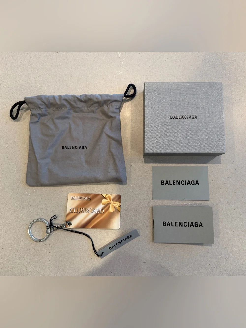 Balenciaga Club Card Key Ring Key Chain